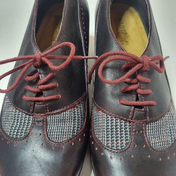 NAOT Burgundy Leather Heeled Loafers - Picture 12 of 14